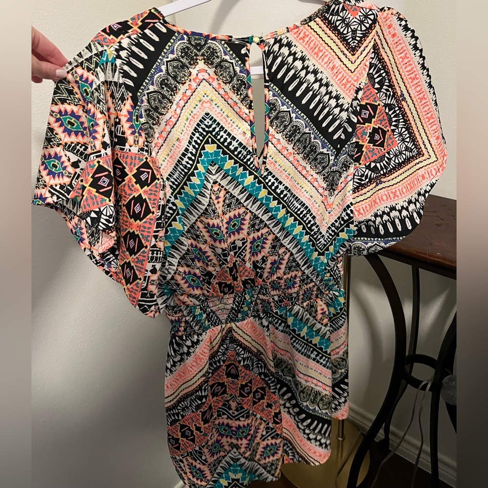 Bebe aztec-bohemian design romper